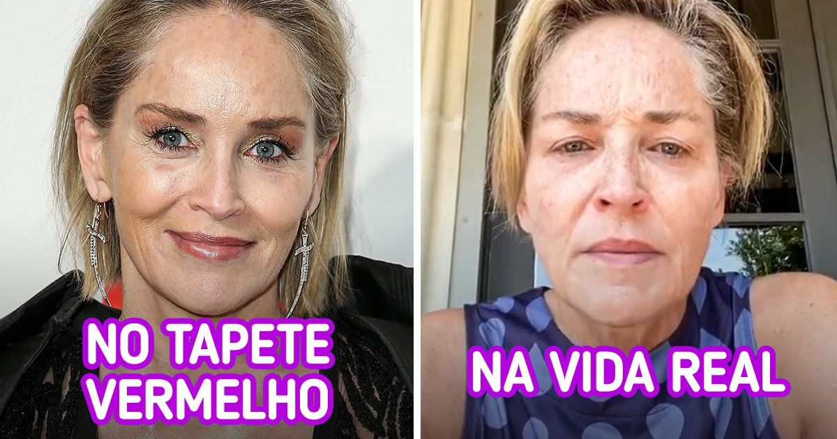 Decidimos comparar a aparência de 17 estrelas de Hollywood com mais de 60 anos no dia a dia e no tapete vermelho