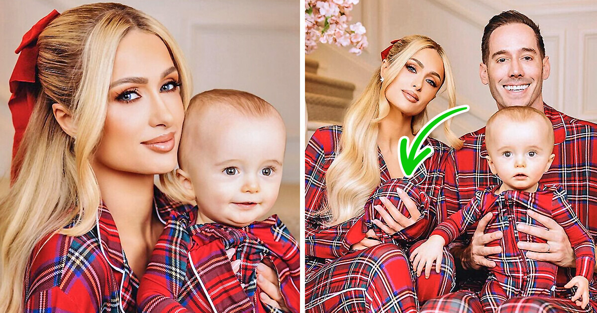 O detalhe escondido que gerou polêmica na foto de Paris Hilton e sua família O detalhe escondido que gerou polêmica na foto de Paris Hilton e sua família