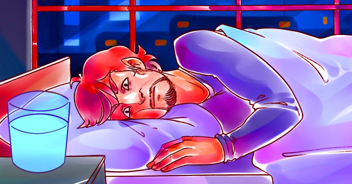 Por que você deveria evitar deixar um copo d’água perto da cama à noite