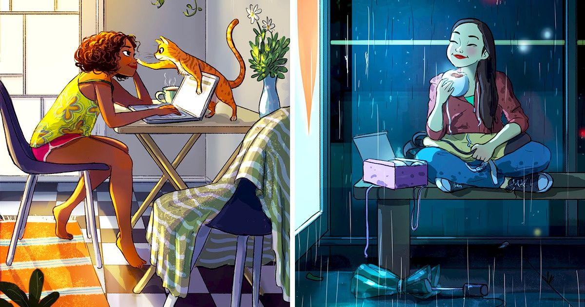 Ilustrações que farão você sentir saudade dos dias de verão