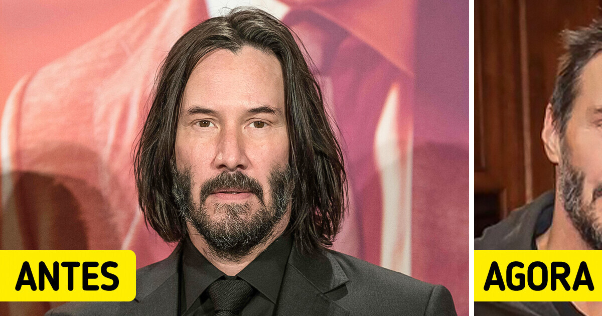 Keanu Reeves finalmente corta o cabelo e causa alvoroço com seu novo visual Keanu Reeves finalmente corta o cabelo e causa alvoroço com seu novo visual