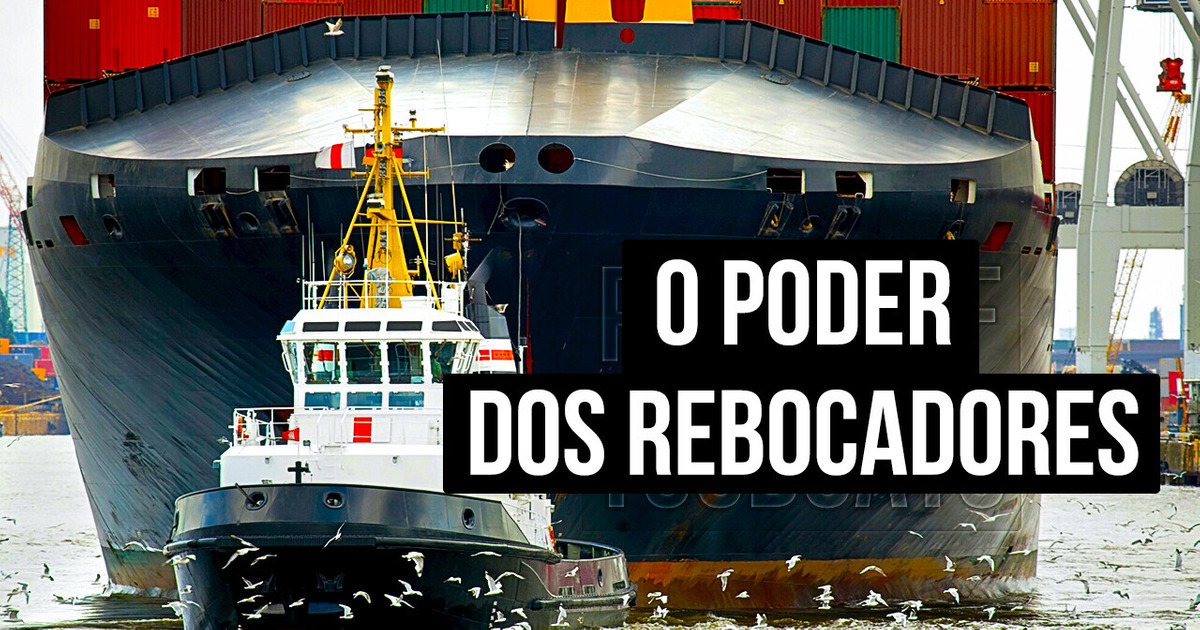 Como pequenos rebocadores carregam navios gigantes