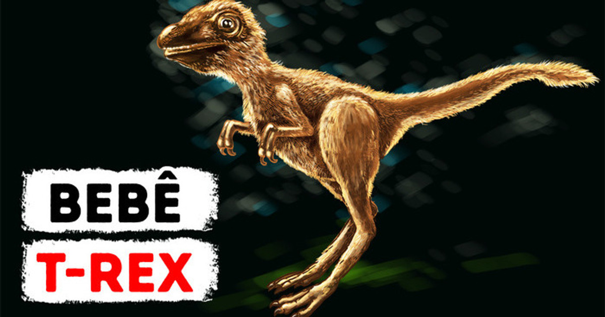 Os T-rex jovens não se pareciam em nada com os dinossauros que vemos nos filmes