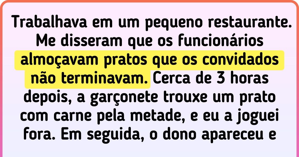 15 Usuários contam sobre suas piores e mais curtas experiências de trabalho 15 Usuários contam sobre suas piores e mais curtas experiências de trabalho