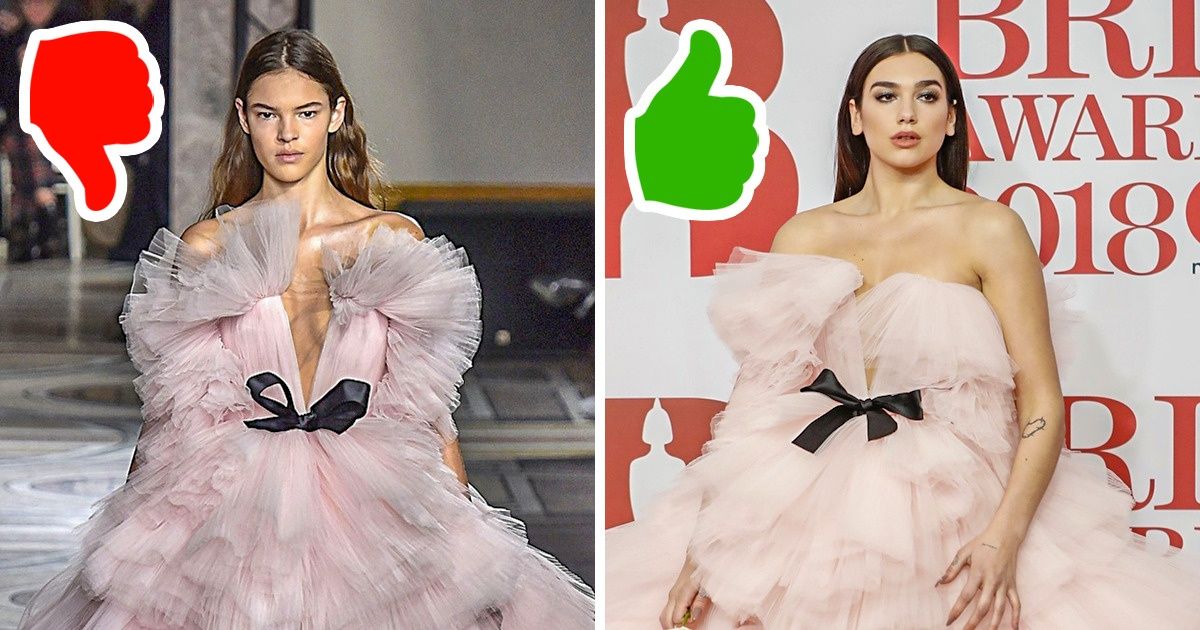 18 Looks de passarela para os quais muitos torceriam o nariz, mas que ficaram deslumbrantes em famosos 18 Looks de passarela para os quais muitos torceriam o nariz, mas que ficaram deslumbrantes em famosos