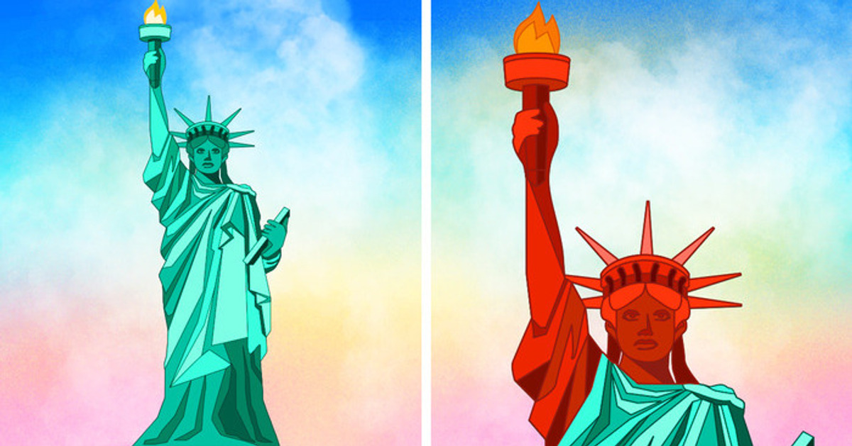 A Estátua da Liberdade nem sempre foi verde