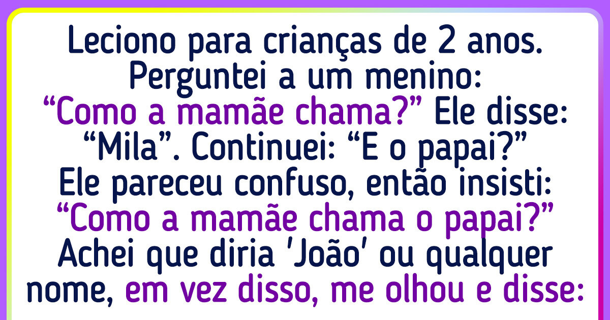 12 Histórias constrangedoras de família que crianças revelaram sem querer a estranhos