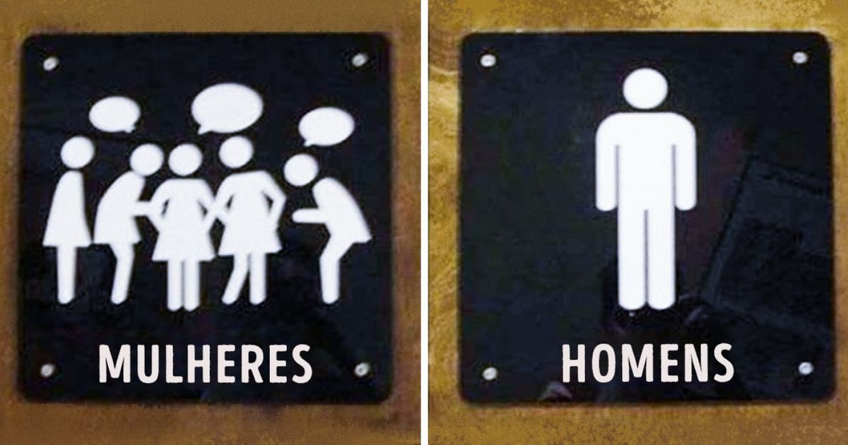 As placas de banheiro mais divertidas do mundo