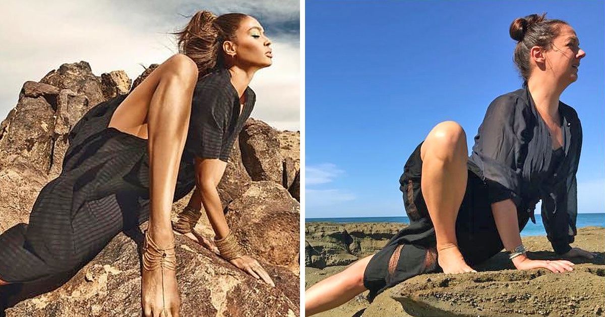 A atriz australiana que recria fotos de celebridades com muito humor