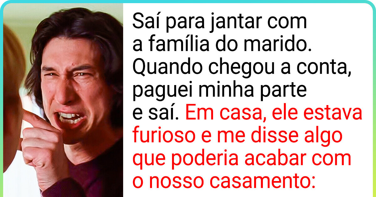 Recebi uma herança e agora meu marido acha que é minha obrigação ajudar toda a sua família