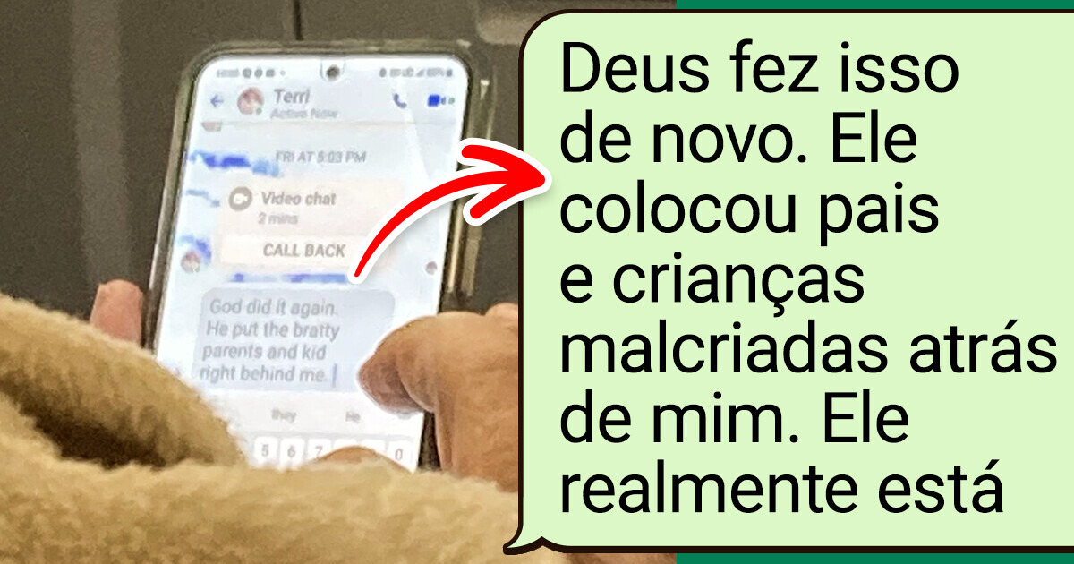 Mãe flagrou uma senhora no avião “enviando mensagens furiosas” sobre seu filho de 3 anos e seu desabafo deu o que falar