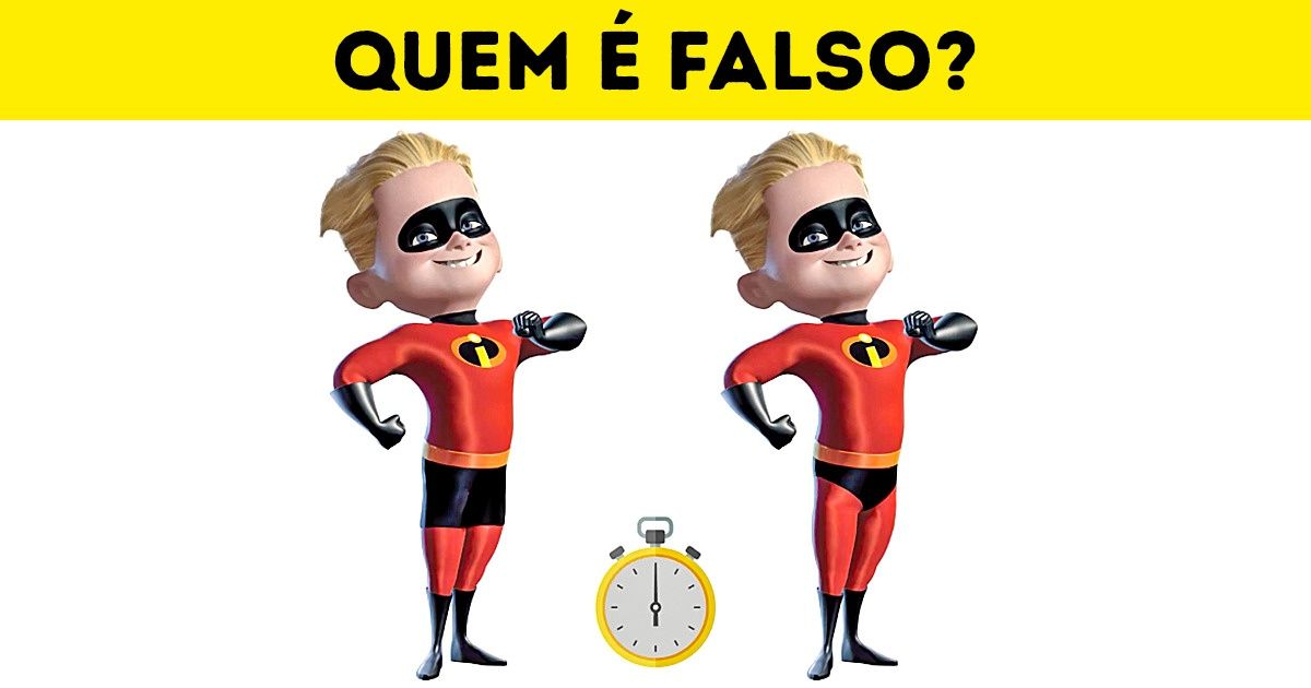 Teste: descubra quem é o personagem falso Teste: descubra quem é o personagem falso