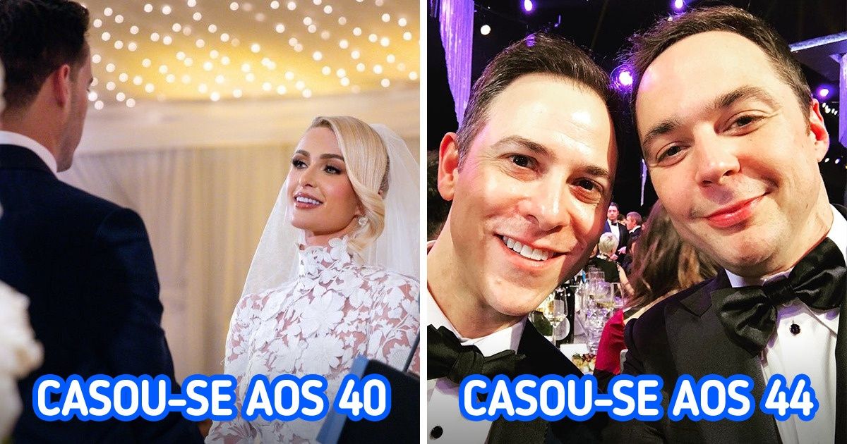 10 Celebridades que disseram “sim” depois dos 40 e provaram que não há limite de idade para se apaixonar 10 Celebridades que disseram “sim” depois dos 40 e provaram que não há limite de idade para se apaixonar