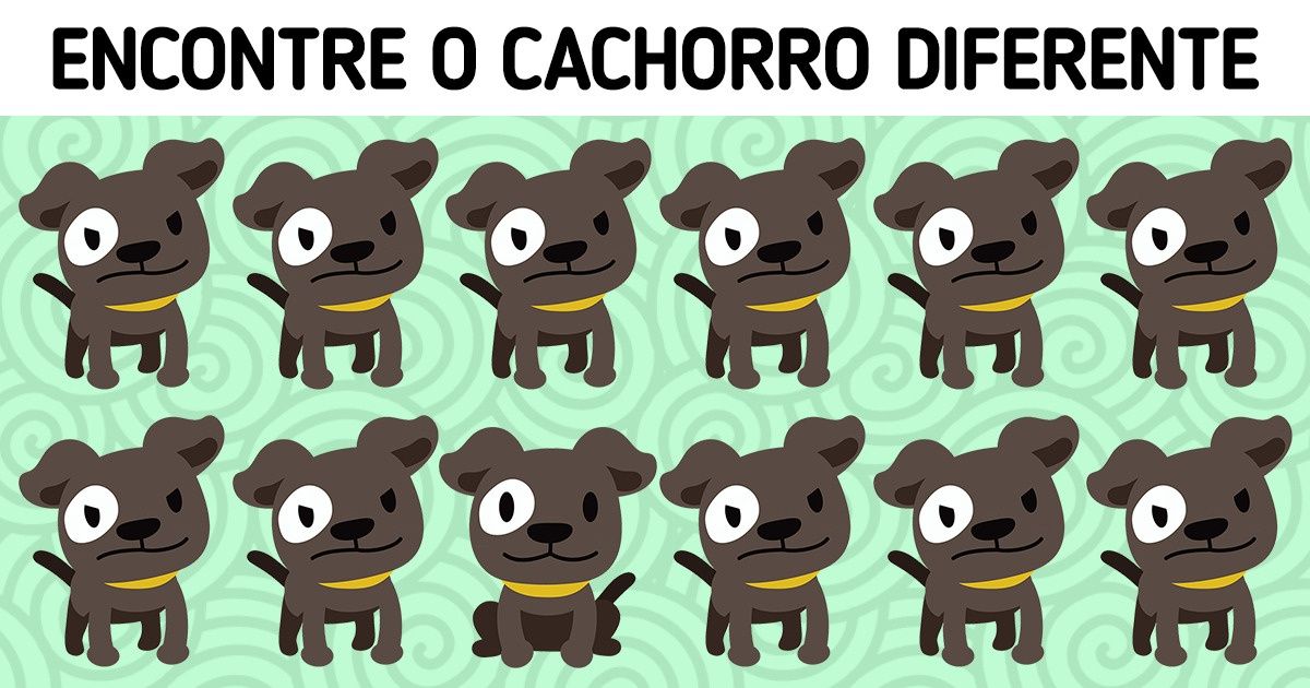 Teste: Encontre a imagem diferente das demais em 7 segundos Teste: Encontre a imagem diferente das demais em 7 segundos