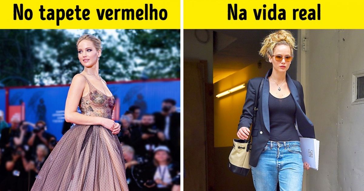 Como algumas celebridades se vestem no dia a dia