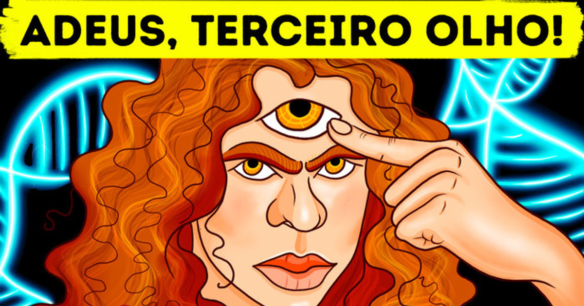 Os seres humanos tinham 3 olhos, mas perderam um com o passar do tempo Os seres humanos tinham 3 olhos, mas perderam um com o passar do tempo