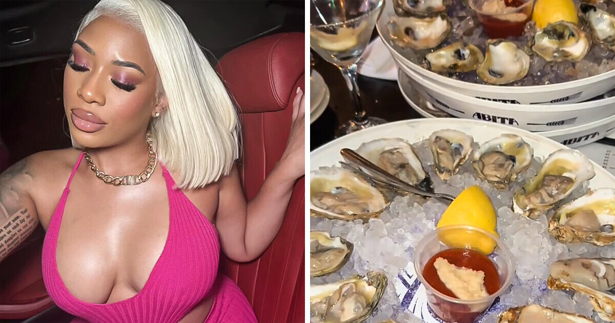48 ostras! Boy fugiu do encontro com influenciadora comilona para não pagar a conta exorbitante