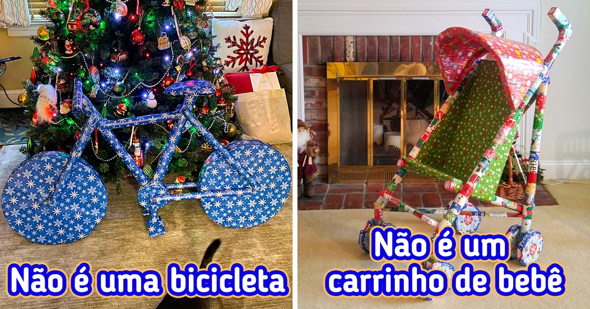 19 Internautas que embrulham seus presentes de forma tão criativa que fica praticamente impossível adivinhar o que é 19 Internautas que embrulham seus presentes de forma tão criativa que fica praticamente impossível adivinhar o que é