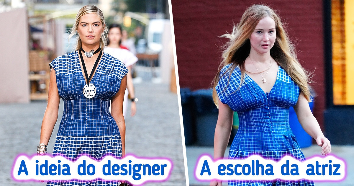17 Roupas de grife usadas pelas estrelas de Hollywood que aparentaram completamente diferente das passarelas