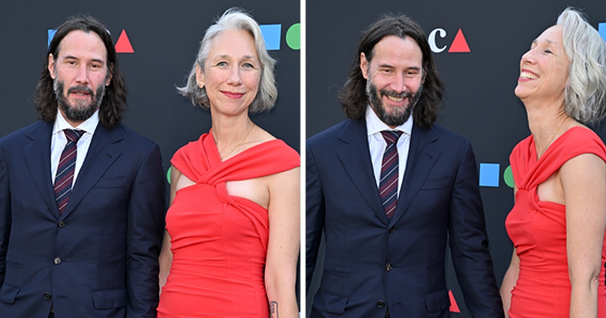 Keanu Reeves e sua namorada fazem uma rara aparição pública demonstrando muito amor e cumplicidade