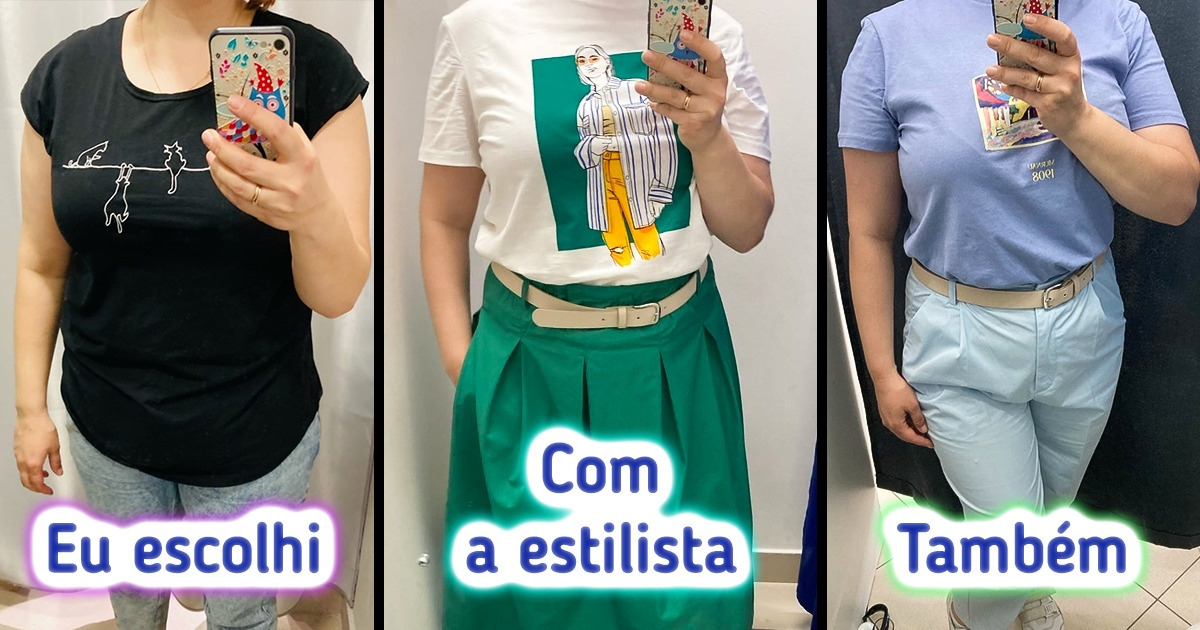 Saí às compras com uma estilista e não me arrependi do dinheiro investido