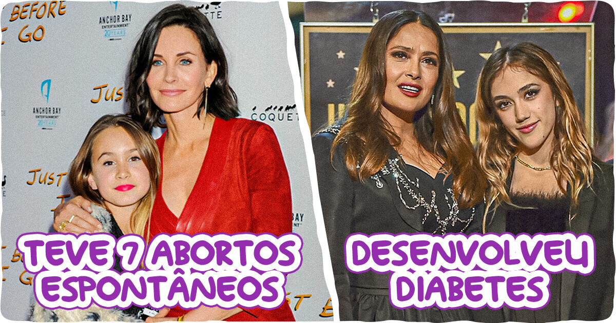 13 Celebridades que desafiaram os tabus da maternidade ao terem filhos depois dos 40 13 Celebridades que desafiaram os tabus da maternidade ao terem filhos depois dos 40