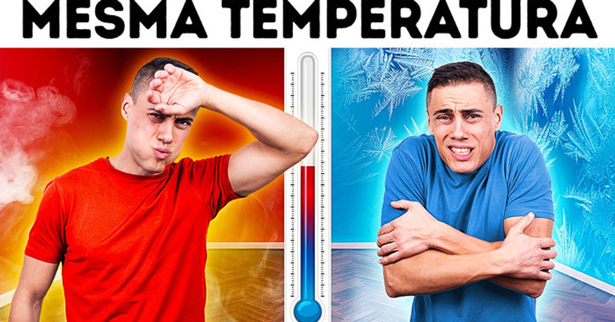 A Mesma Temperatura, Mas Eles a Sentem de Maneira Diferente. Por Quê? A Mesma Temperatura, Mas Eles a Sentem de Maneira Diferente. Por Quê?