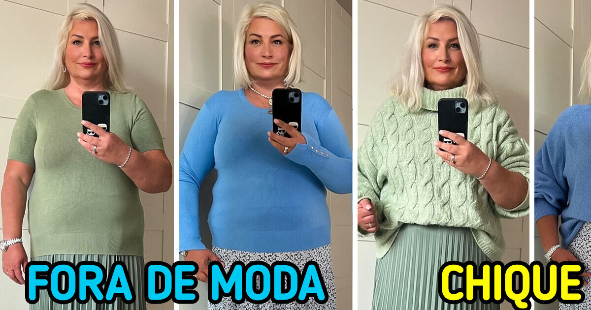 Uma mulher mostra como evitar pagar mico na escolha das roupas e arrasar nos looks Uma mulher mostra como evitar pagar mico na escolha das roupas e arrasar nos looks