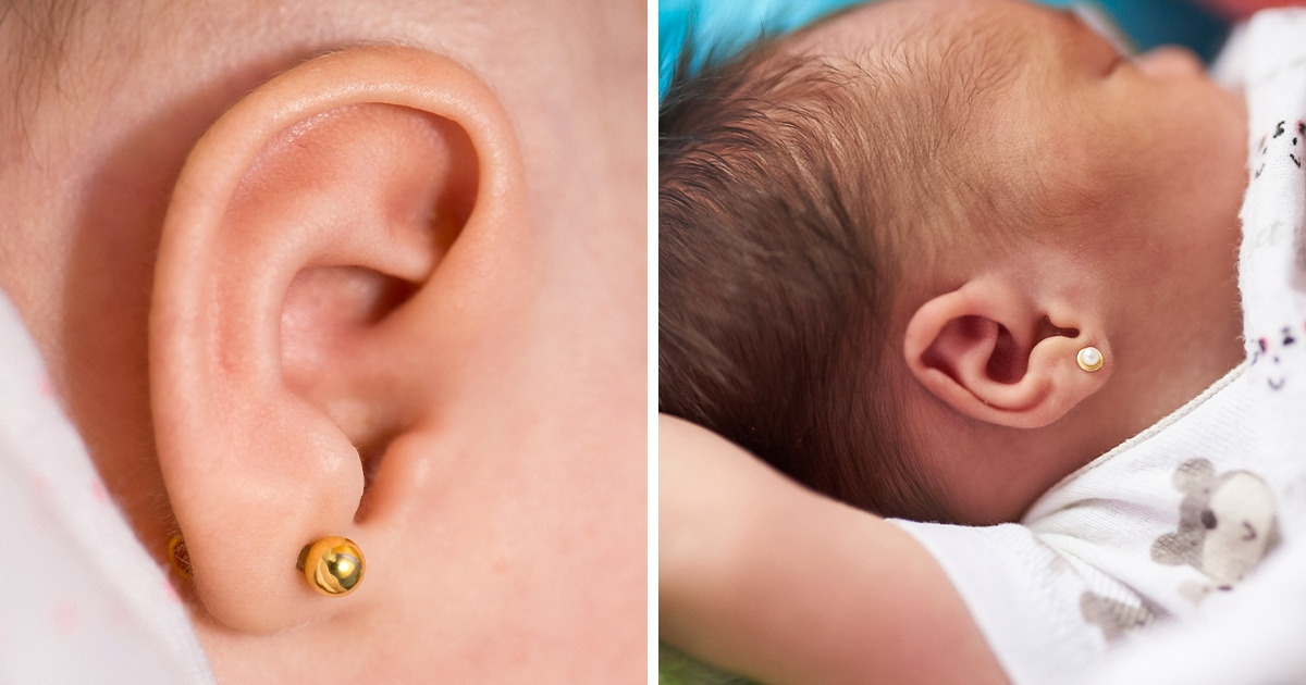 5 Razões pelas quais furar as orelhas de bebês pode não ser uma boa ideia 5 Razões pelas quais furar as orelhas de bebês pode não ser uma boa ideia