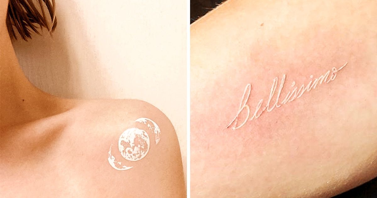 20 Tatuagens brancas encantadoras 20 Tatuagens brancas encantadoras