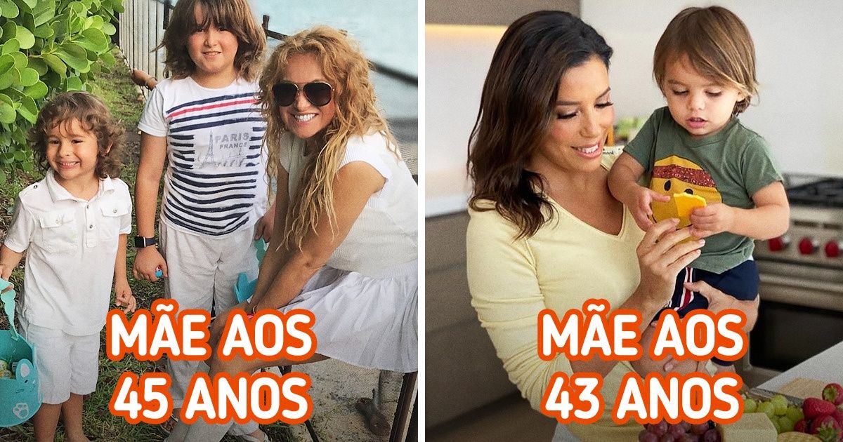 15 Famosas latinas que se tornaram mães após os 40 anos