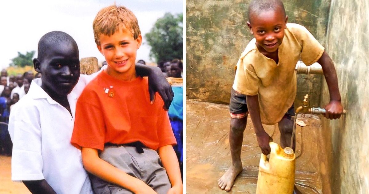 Aos 6 anos, ele realizou seu sonho de levar água potável à África e hoje a tem sua própria fundação Aos 6 anos, ele realizou seu sonho de levar água potável à África e hoje a tem sua própria fundação