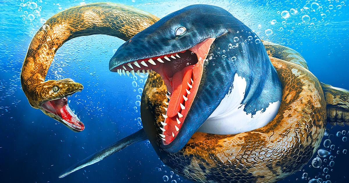 Titanoboa VS. Mosassauro || Uma batalha épica entre dois dos maiores répteis de todos os tempos Titanoboa VS. Mosassauro || Uma batalha épica entre dois dos maiores répteis de todos os tempos