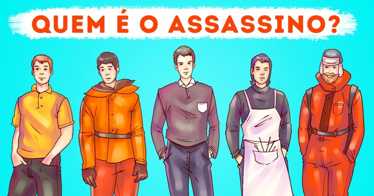 Tente descobrir quem é o assassino Tente descobrir quem é o assassino