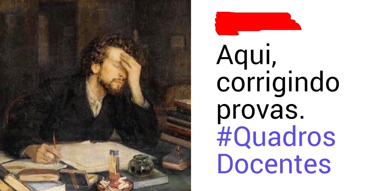24 Tuítes engraçados de professores que se acham pintores clássicos