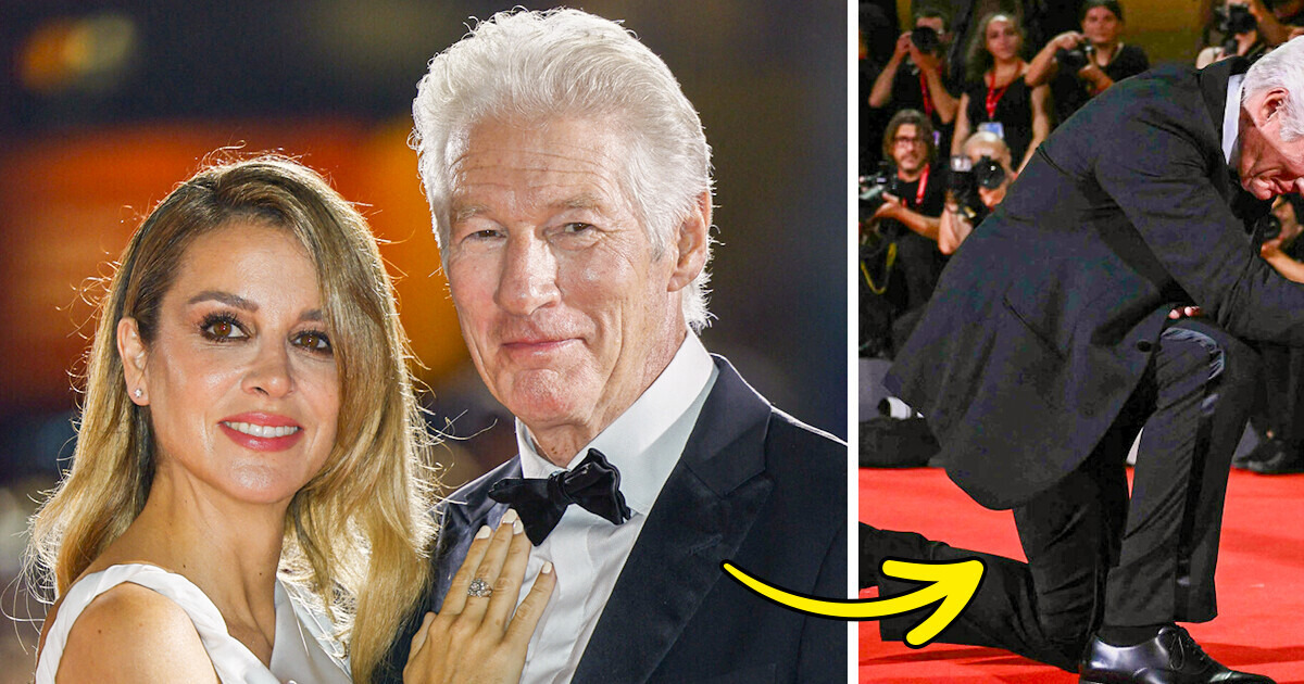 Aos 75 anos, Richard Gere se ajoelha diante da esposa e emociona o público Aos 75 anos, Richard Gere se ajoelha diante da esposa e emociona o público