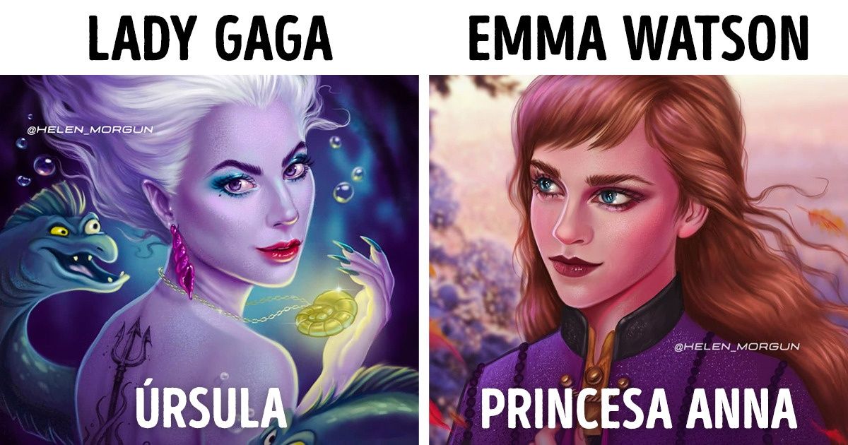 20+ Famosas ilustradas como personagens animados memoráveis