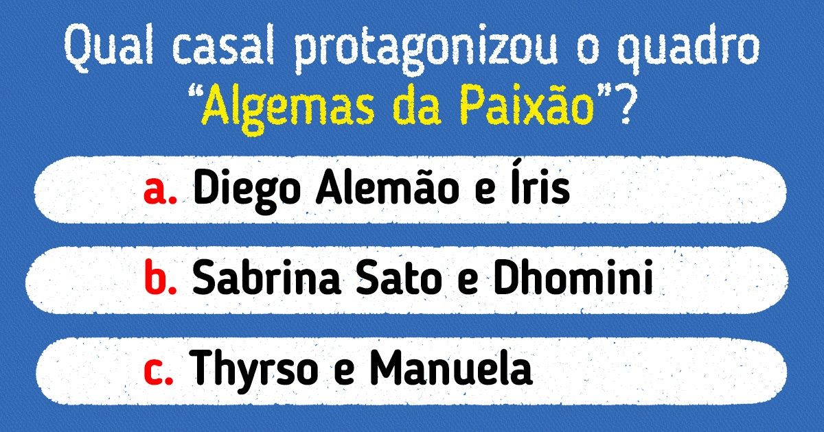 Teste: É preciso ser perito em BBB para acertar estas 19 perguntas sobre o reality Teste: É preciso ser perito em BBB para acertar estas 19 perguntas sobre o reality