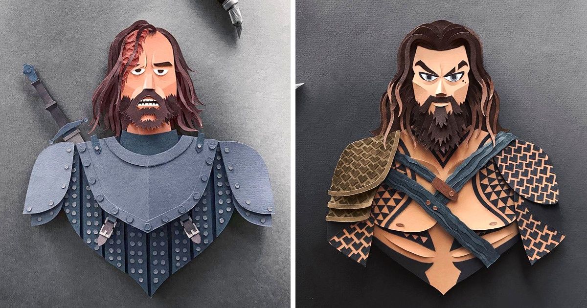 Artista filipino cria figuras de papel inspiradas em personagens famosos e o resultado é maravilhoso Artista filipino cria figuras de papel inspiradas em personagens famosos e o resultado é maravilhoso
