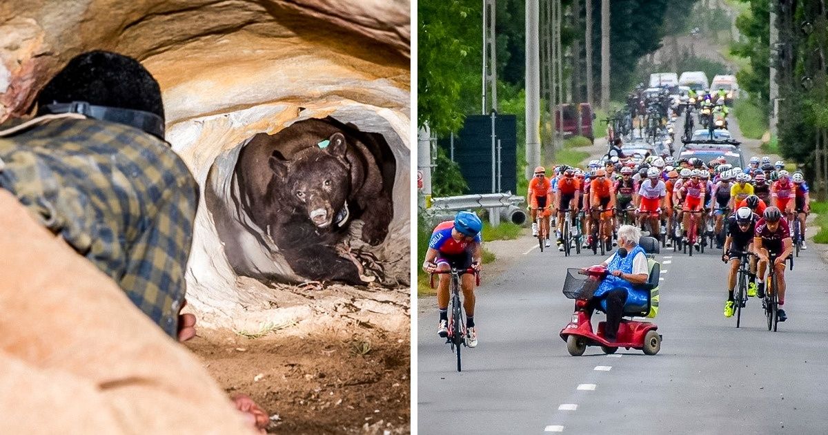 Fotografias de pessoas que se viram no meio de um furacão