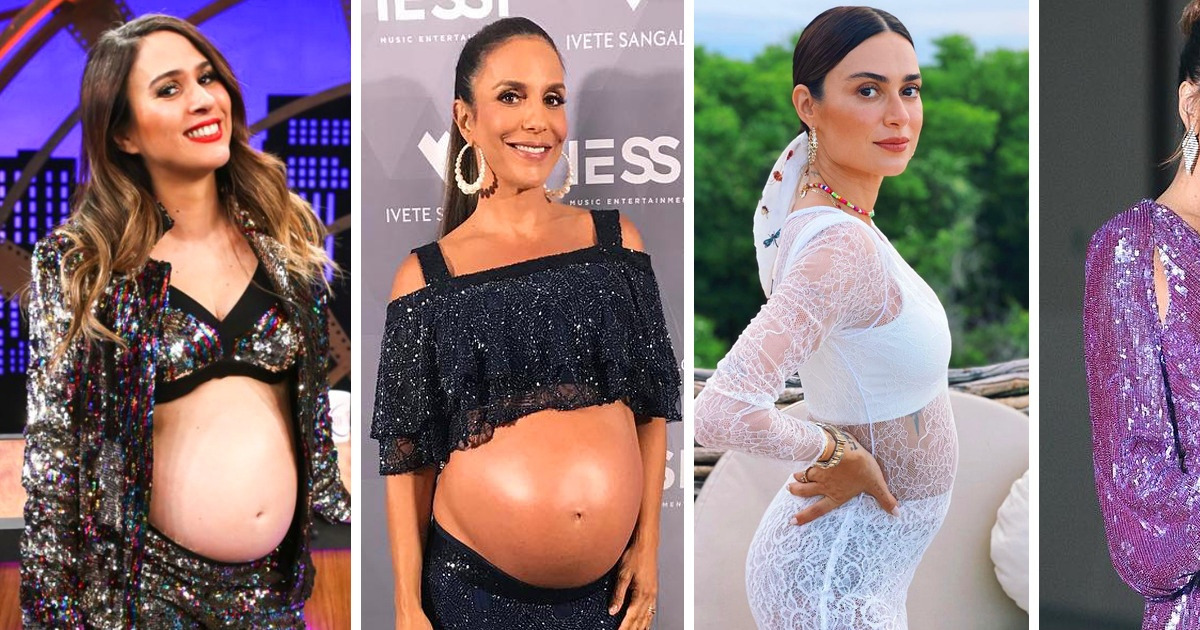 19 Looks de mamães famosas que nos inspiram a mostrar o barrigão e arrasar