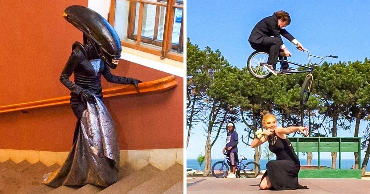 Internautas compartilham fotos hilárias de bailes de formatura