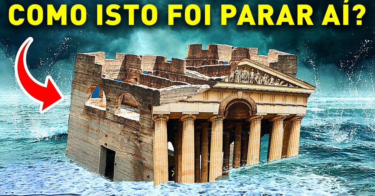 Uma casa estranha surgiu misteriosamente na praia Uma casa estranha surgiu misteriosamente na praia