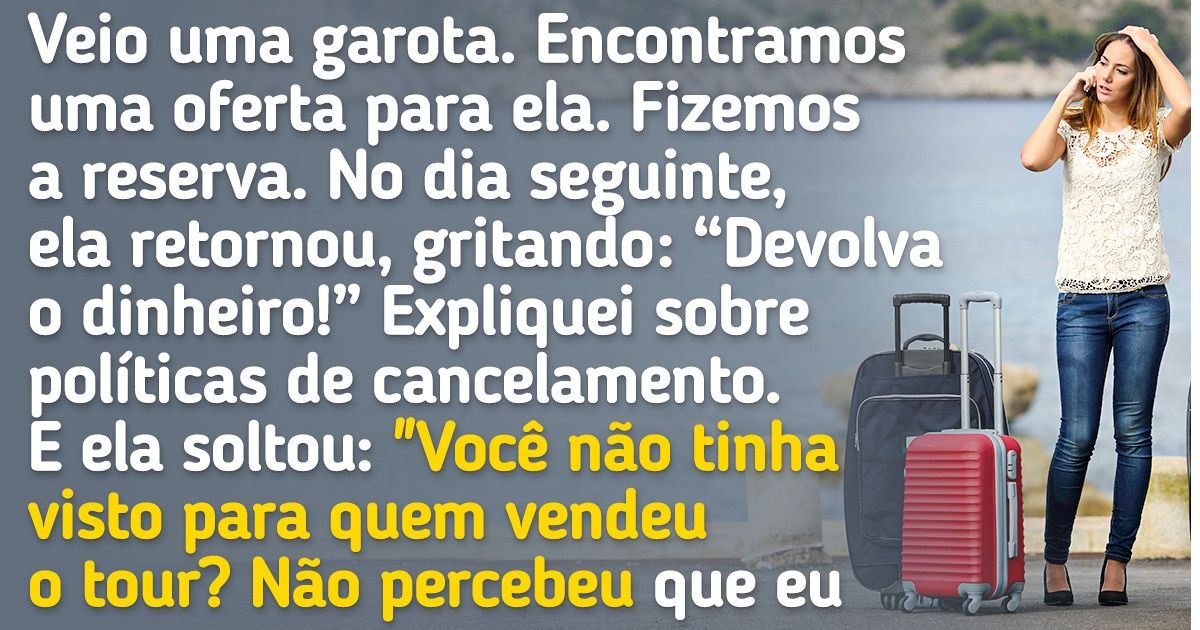 Agente de viagens contou sobre sua profissão (e ficou claro que esse trabalho tem muitos imprevistos)