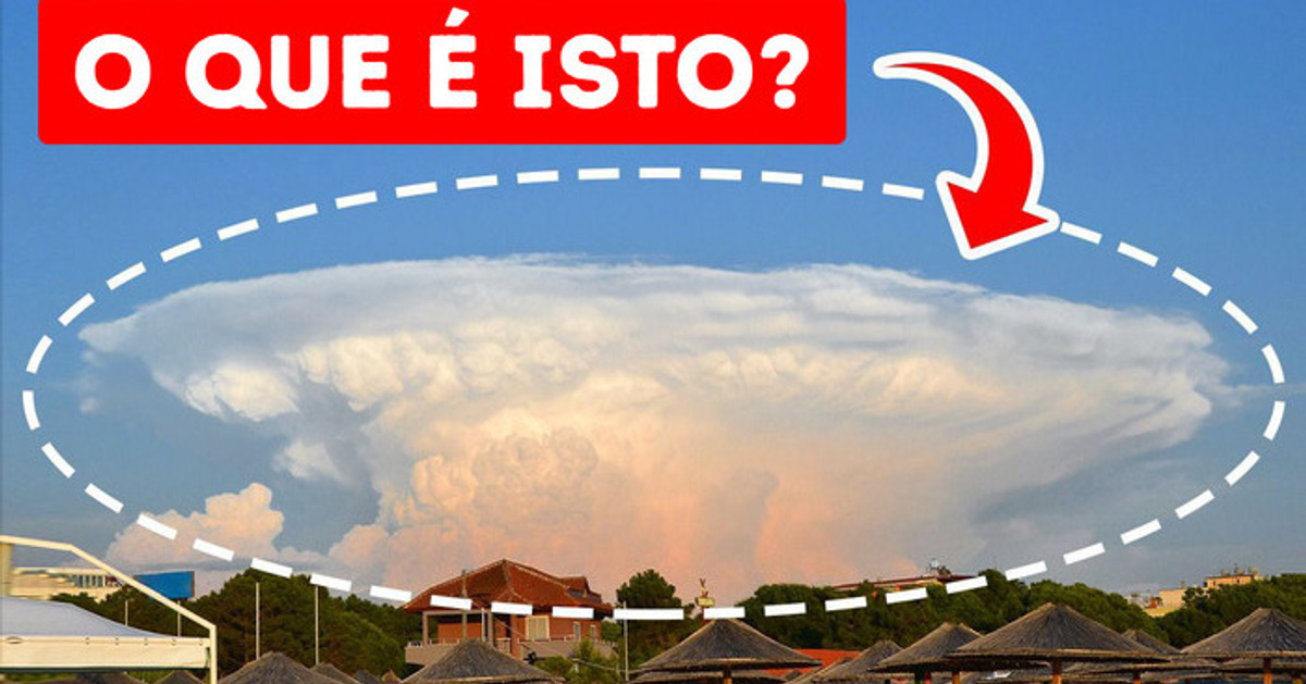 Nuvens que parecem uma erupção vulcânica — mas isso não é tudo Nuvens que parecem uma erupção vulcânica — mas isso não é tudo