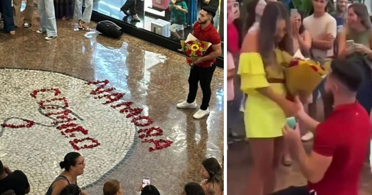 Mozão ou micão? Um homem parou um shopping de Manaus para fazer um pedido de namoro inusitado