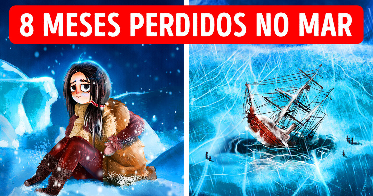 Doze pessoas foram resgatadas no gelo e fizeram o impensável