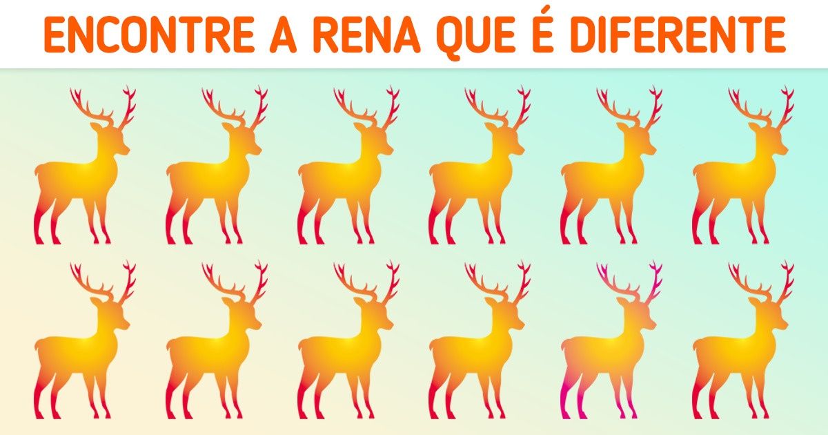 Teste: Você consegue encontrar a figura natalina de cor diferente?