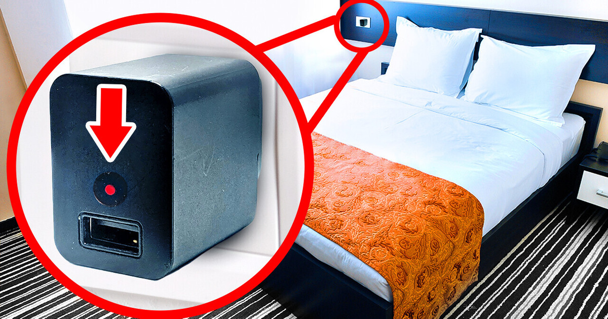 Se você vir um carregador de celular em seu quarto de hotel, saia imediatamente Se você vir um carregador de celular em seu quarto de hotel, saia imediatamente