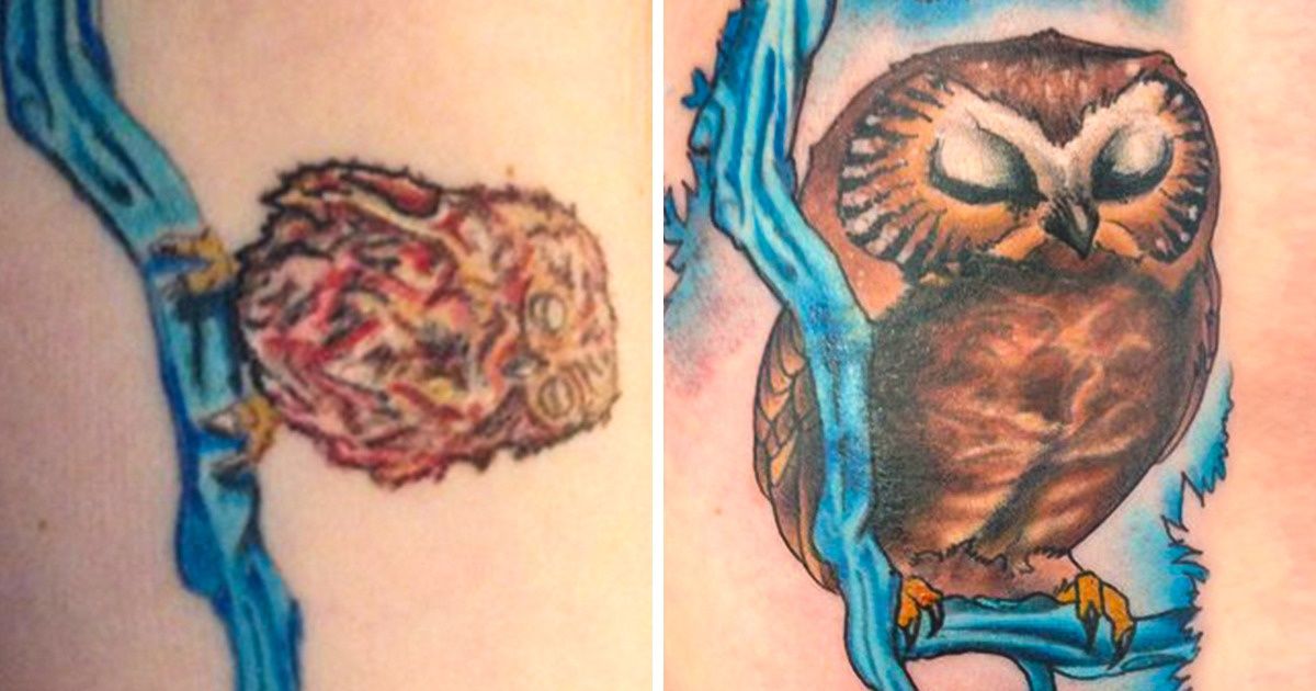 Até mesmo a tatuagem mais feia pode se transformar em uma obra de arte